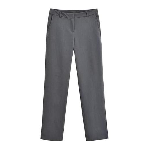 Generic pantaloni da donna classici grigi pantaloni da tasca pantaloni eleganti da donna -pantaloni grigi-m