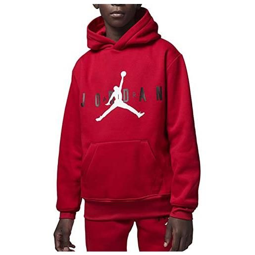 Nike jordan felpa da ragazzo con cappuccio jumpman sustainable rossa taglia m (137-147 cm) codice 95b910-r78