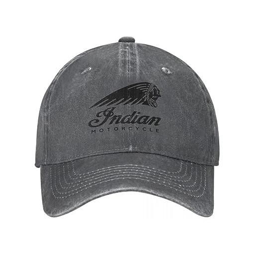 YUPACK berretto da baseball indian motorcycles logo unisex baseball cap racing distressed washed hats cap retro outdoor running golf sun cap regalo