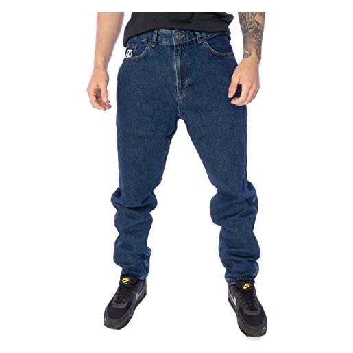 Karl Kani small signature tapered jeans - pantaloni da uomo, blu rinse, l