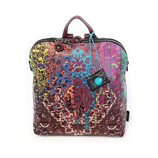 Gabs zaino borsa in pelle stampata donna brigitte tg. L tappeto multicolor