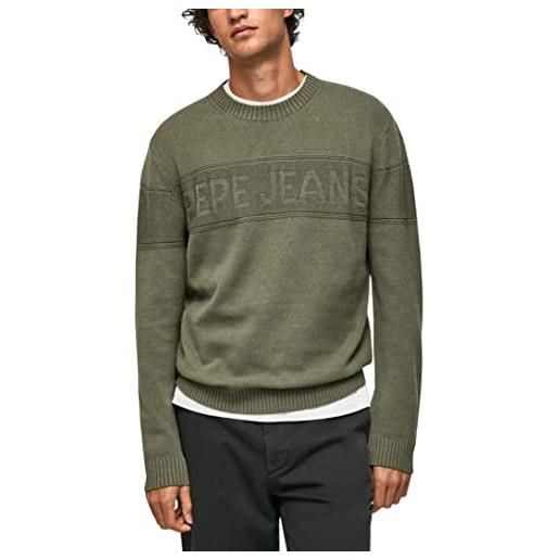 Pepe Jeans nino, maglia maniche lunghe uomo, verde (casting), m