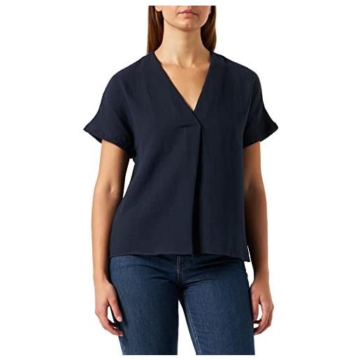 Seidensticker regular fit-camicia a maniche corte donna, blu scuro, 48