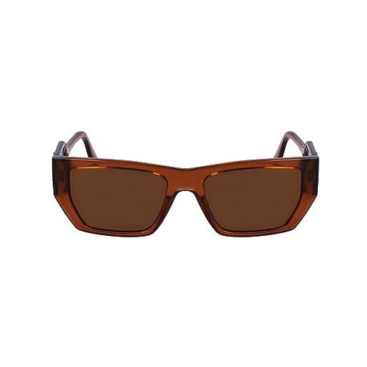 Karl lagerfeld kl6123s sunglasses, 246 light brown, one size unisex