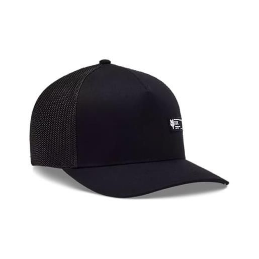 Fox cappellino da baseball barge flexfit, nero, s/m cappello, unisex-adulto