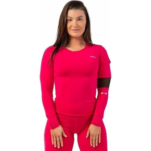 Nebbia long sleeve smart pocket sporty top pink m maglietta fitness