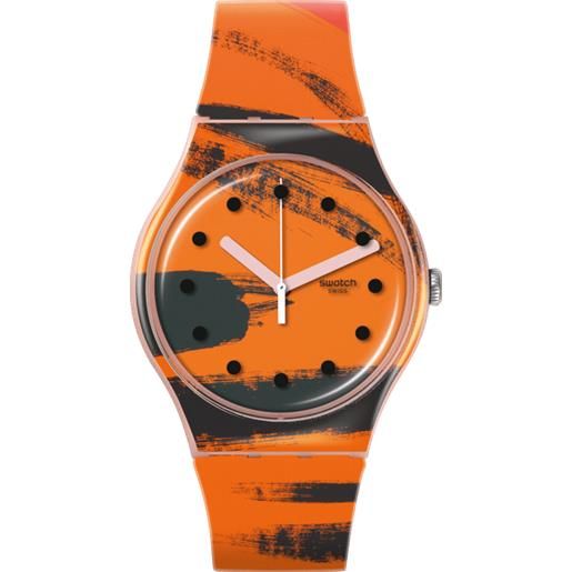 Swatch barns-graham's orange and red on pink Swatch x tate suoz362