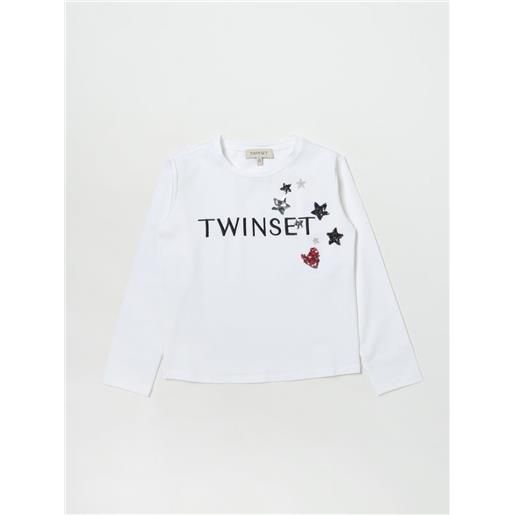 Twinset t-shirt twinset bambino colore bianco