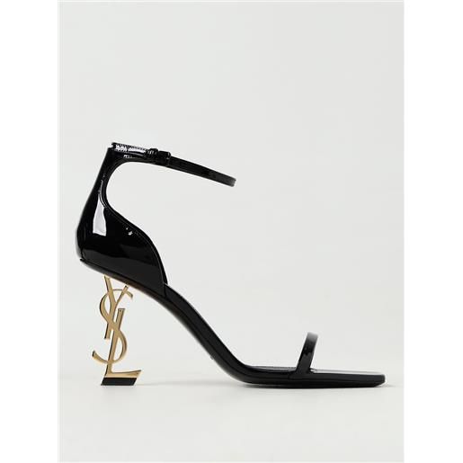 Saint Laurent sandali con tacco saint laurent donna colore nero