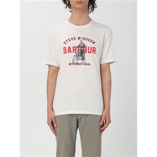 Barbour t-shirt barbour uomo colore bianco