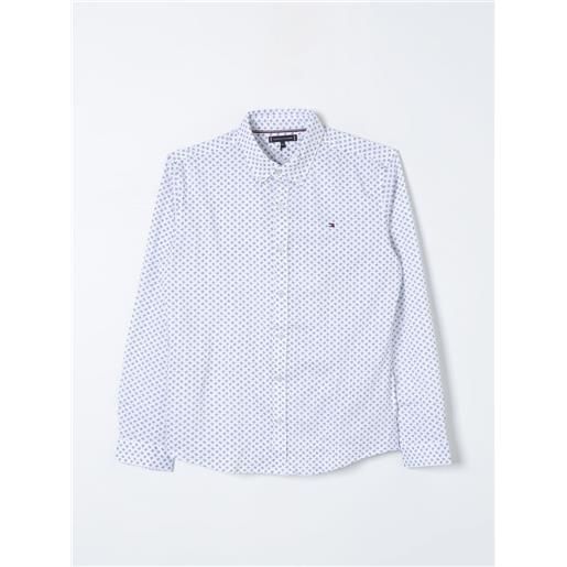 Tommy Hilfiger camicia tommy hilfiger bambino colore bianco