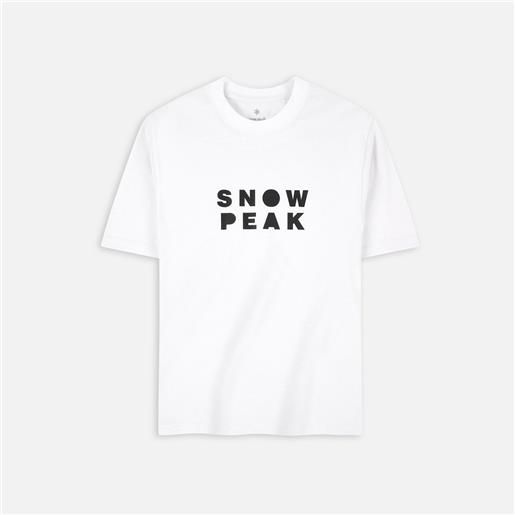 Snow Peak snowpeaker camper t-shirt white uomo