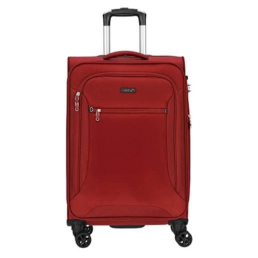 D & N d&n travel line 6404 bagaglio a mano, 68 cm, 70 liters, rosso (bordeaux)