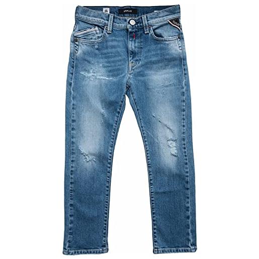 Replay mini waitom jeans, 009 blu medio, 8 anni bambino