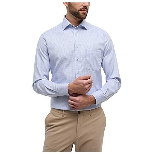 ETERNA uomo twill shirt modern fit 1/1 blue 42_h_1/1