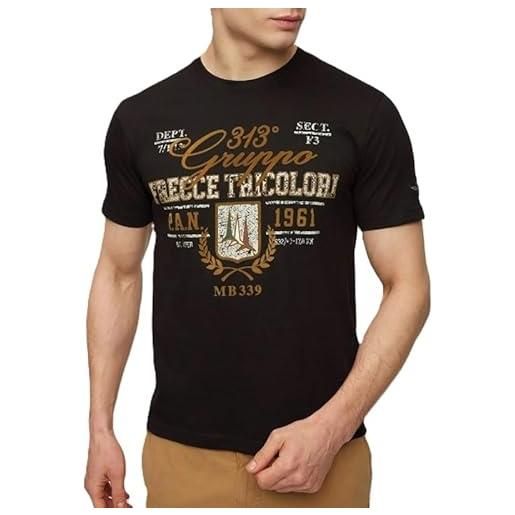 Aeronautica Militare t-shirt uomo ts2221 tshirt pilota frecce tricolori (it, testo, xxl, regular, regular, nero)