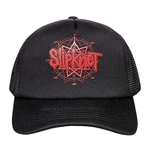 Slipknot cappellino da baseball band logo nuovo ufficiale nero mesh trucker size one size