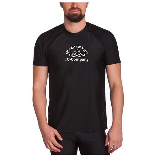 iQ-UV maglietta da uomo con protezione uv 300 loose fit watersport 94 uv t-shirt, nero , xxxxl