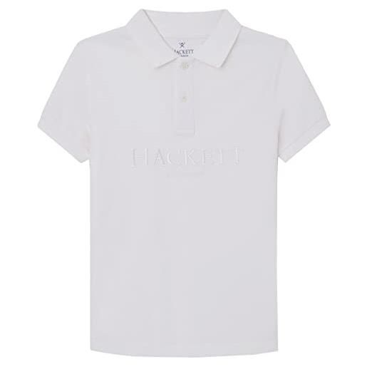 Hackett London polo hackett ldn t-shirt, bianco, 2 anni bambini e ragazzi