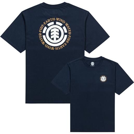 Element - t-shirt in cotone biologico - seal bp m tees eclipse navy per uomo in cotone - taglia s, m, l, xl - blu navy