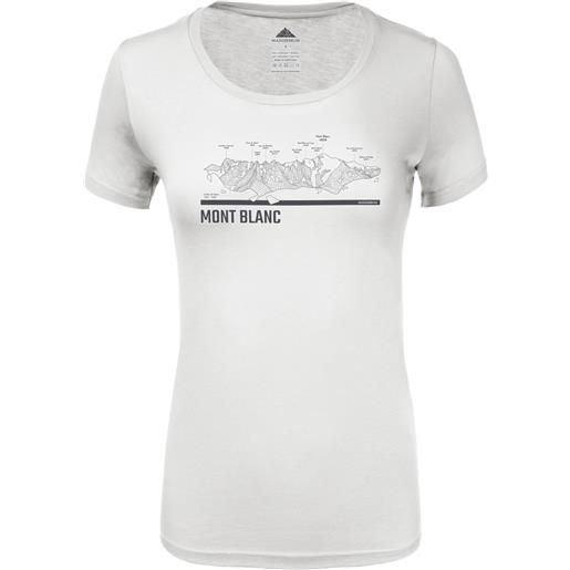 Masherbrum - maglietta a maniche corte - t-shirt ultrasoft² mont blanc f blanc per donne - taglia xs, s, m - bianco