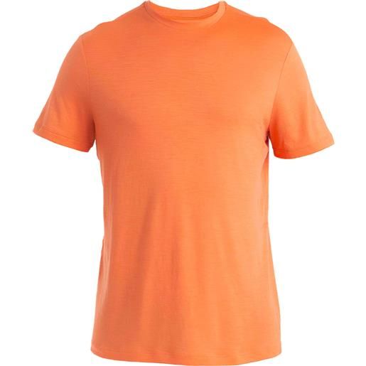 Icebreaker - t-shirt in lana merino - men merino 150 tech lite iii ss polo ember per uomo - taglia s, m, l, xl - arancione