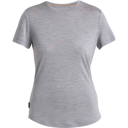 Icebreaker - maglietta a maniche corte leggera e traspirante - women merino 125 cool-lite sphere iii ss tee metro hthr per donne - taglia xs, s, m, l - grigio