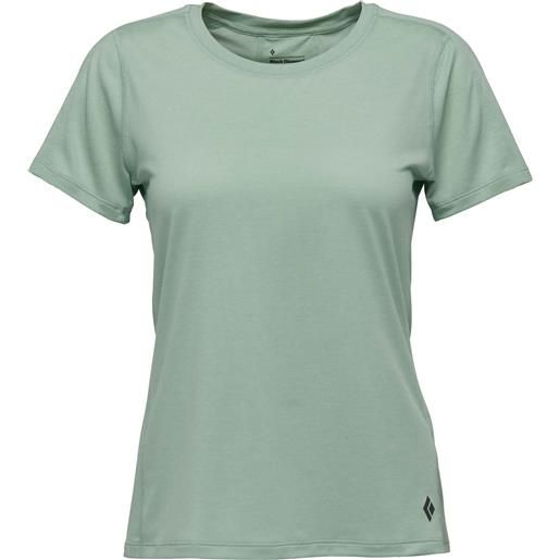 Black Diamond - t-shirt tecnica da donna a maniche corte - w lightwire ss tech tee foam green per donne in materiale riciclato - taglia xs, s, m, l - verde