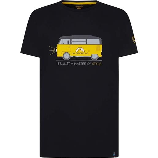 La Sportiva - t-shirt maniche corte in cotone bio - men's van t-shirt 2.0 black per uomo in cotone - taglia s, m, l, xl - nero