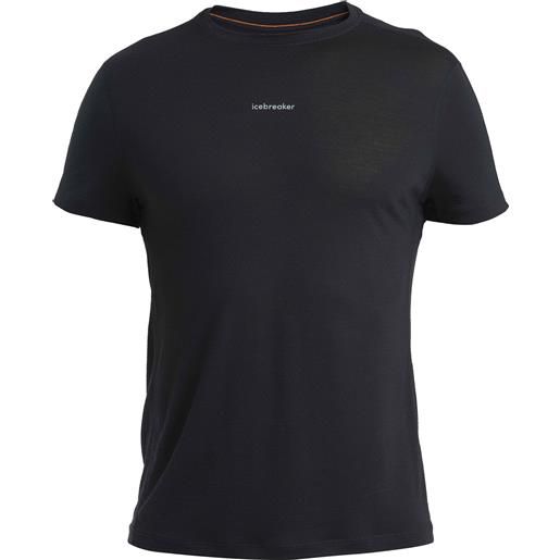 Icebreaker - t-shirt a maniche corte leggera e traspirante - men merino 125 cool-lite speed ss tee black per uomo - taglia s, m, l, xl - nero