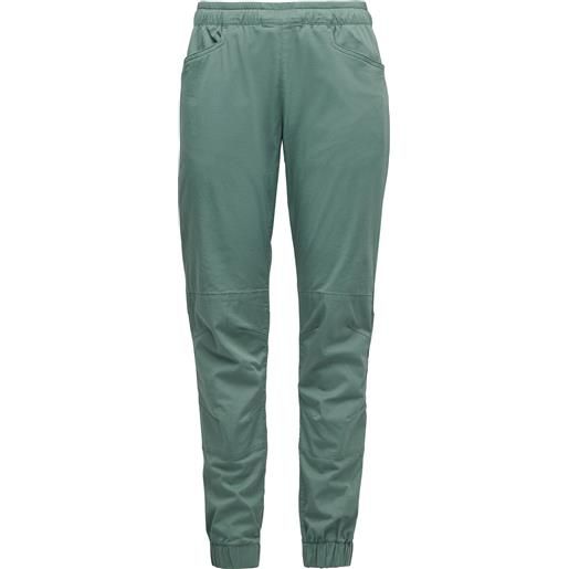 Black Diamond - pantaloni da arrampicata - w notion pants laurel green per donne in cotone - taglia xs, m, l - verde