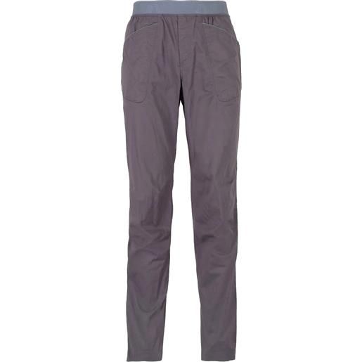 La Sportiva - pantaloni da arrampicata in cotone organico - men's roots pant carbon/slate per uomo in cotone - taglia s, m, l, xl - grigio