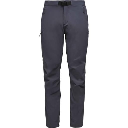 Black Diamond - pantaloni da arrampicata - m alpine pants carbon per uomo - taglia 28,30,32,33,34 - grigio