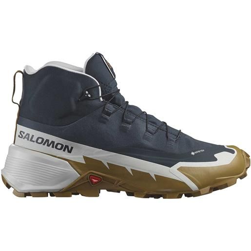 Salomon - scarpe per trekking di un giorno - cross hike mid gtx 2 carbon/glacier gray/bronze brown per uomo - taglia 7 uk, 7,5 uk, 8 uk, 8,5 uk, 9 uk, 9,5 uk, 10 uk, 10,5 uk, 11 uk, 11,5 uk, 12 uk - grigio
