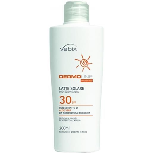 Vebix dermoline protettivo - latte solare spf30, 200ml