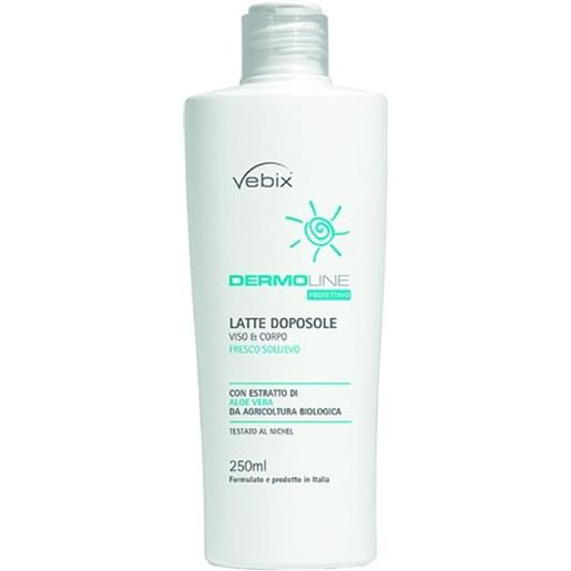 Vebix dermoline protettivo - latte doposole viso e corpo, 250ml