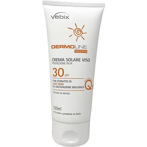 Vebix dermoline protettivo - crema solare viso spf30, 100ml