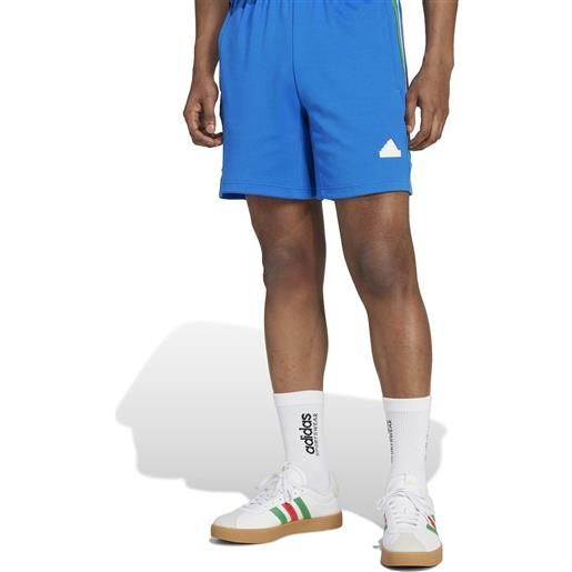 Pantaloncini shorts uomo adidas m tiro ntpk azzurro con tasche a zip iy4497