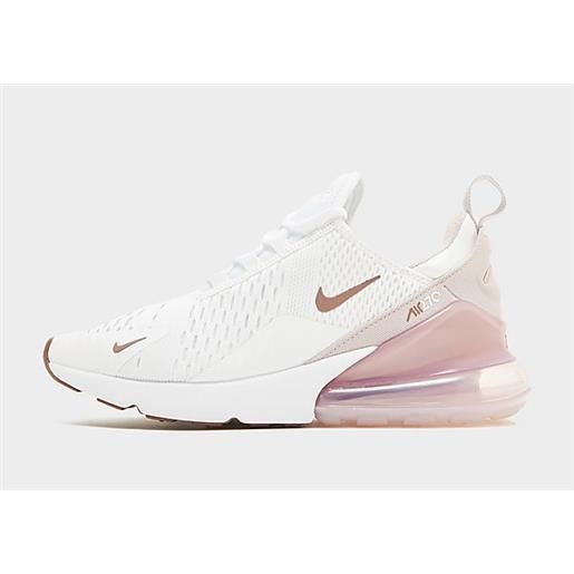 Nike air max 270 donna, white/smokey mauve/black/platinum violet