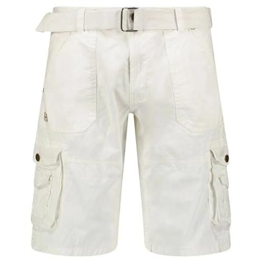 Geographical Norway peru_uomini pantaloncini bermuda, bianco, xxl uomo