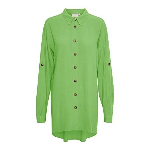 KAFFE kaliny shirt camicia da vestito, verde veleno, 46 donna