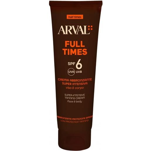 Arval half times full times crema abbronzante viso corpo spf 6 150 ml