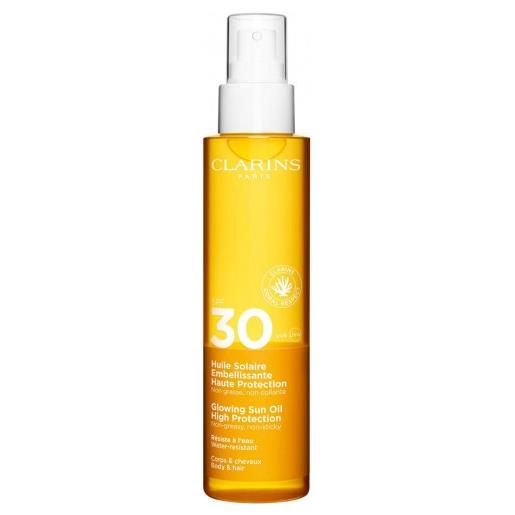 Clarins huile solaire embellissante spf 30 150 ml