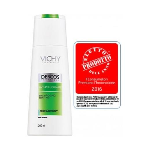 Vichy dercos shampoo anti-forfora capelli da normali a grassi 400ml