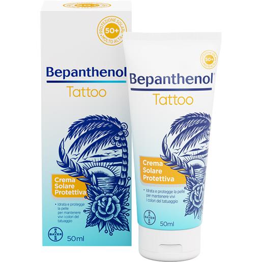 Bayer bepanthenol tattoo crema solare protettiva spf50+ 50 ml