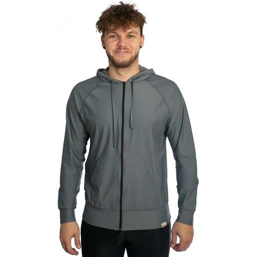 Iq-uv uv aqua hooded jacket grigio s uomo