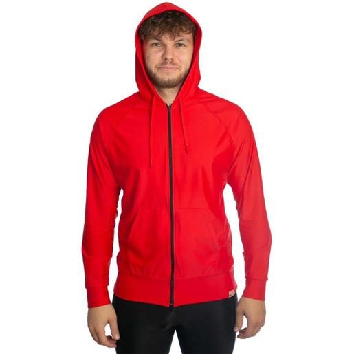 Iq-uv uv aqua hooded jacket rosso s uomo