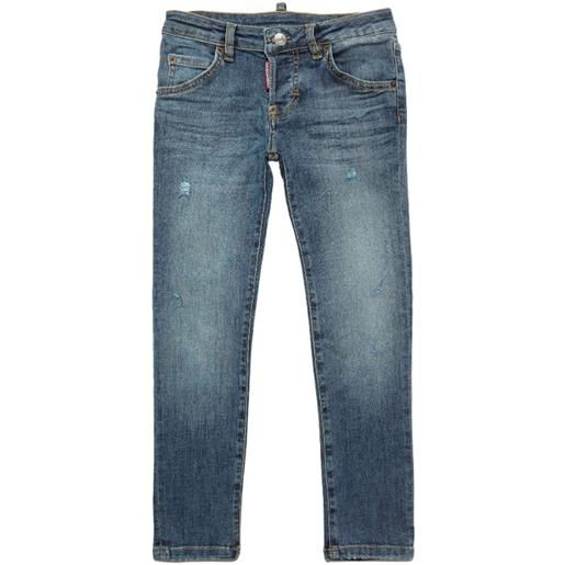 DSQUARED jeans con applicazione logata posteriore blu / 10a