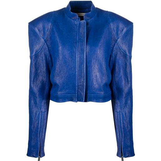 The Mannei giacca baku con zip - blu