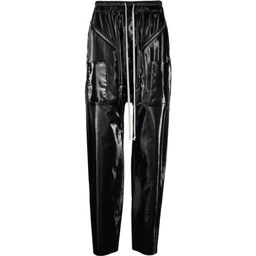 Rick Owens DRKSHDW pantaloni con cavallo basso - nero
